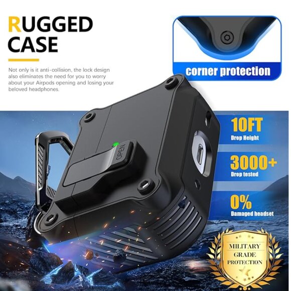 AirPods Pro 2nd/1st Generation CASE with Lock - Picture 3 of 6